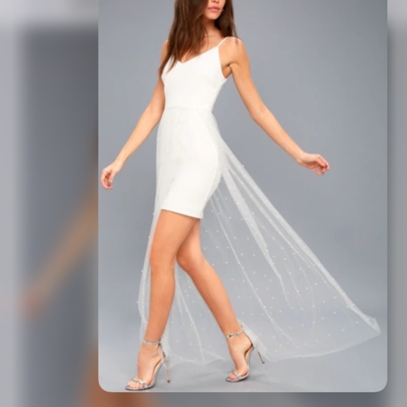 Lulus lovin you white pearl maxi dress - Picture 2 of 9